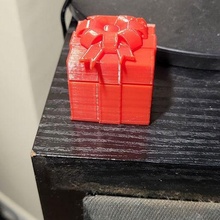 Weihnachten Geschenk Box mas Halter Unterstützung Fall Mantel Urlaub festlich 3d print model - Mito3D