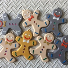 christmas gingerbread man art parties activities decoration leisure figurine fir 3d print model - Mito3D