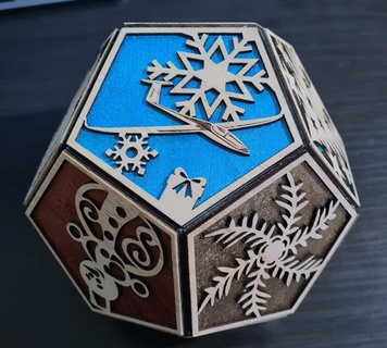 Noël globe décoration 3d print model - Mito3D