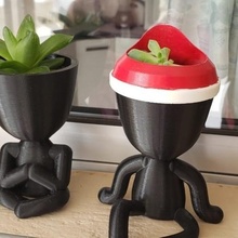 christmas hat robert vases pant vase 3d print model - Mito3D