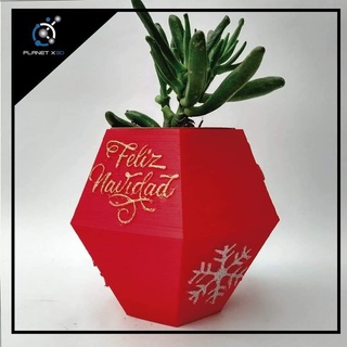 Noël hexagonal matera joyeux Pâques 3d print model - Mito3D