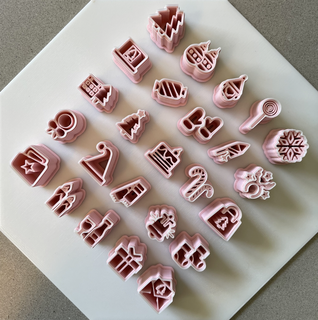christmas holiday clay cutter collection santa present snowflake stl bundle tree polymer cookie 3d print model - Mito3D