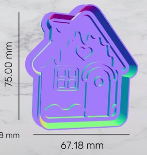 christmas house cookie cutter marker cookies mermaid michi kitty ice cream 3d print model - Mito3D