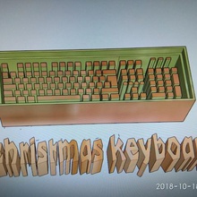 christmas keyboard-cutter home 3d print model - Mito3D