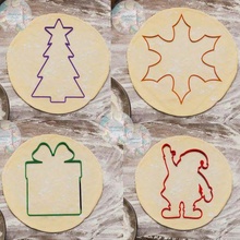 christmas kit cookie cutter cutting cake cutters stamps cookiecutter frame bell skates sled deer santa claus snowflake tree boot 3d print model - Mito3D