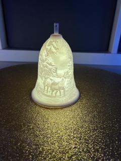 christmas lamp 7 bell decoration light tree ornaments 3d print model - Mito3D