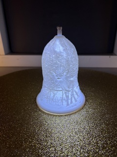 Noël lampe 9 cloche décoration lumière arbre ornements cerf faon 3d print model - Mito3D
