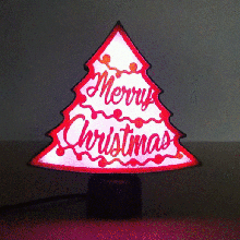 Navidad lámpara ligero LED rgb regalo decoración participación 3d print model - Mito3D