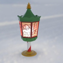 christmas lantern home decor street light decoration 3d print model - Mito3D