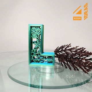 Noel mektup dekor ev alfabe harfler tatil Bayram dekorasyon kar taneleri süs ağaç 3d print model - Mito3D
