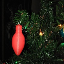 christmas light bulb ornament various ornaments 3d printed model design 3d print model - Mito3D