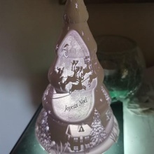 Noel taş ocağı Lithophanie köknar ağaç Lamba ışık 3d print model - Mito3D