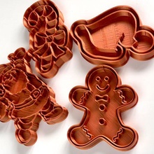 christmas markers cutters volume 2 kitchen cut cookie cutter sweet cake 3d print model - Mito3D