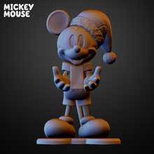 christmas mickey mouse 3d print model - Mito3D