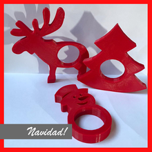christmas napkin rings 3d print model - Mito3D