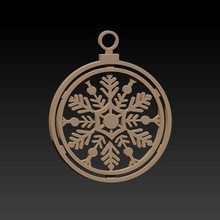 christmas ornament gossip tree snowflake xmass 3d print model - Mito3D