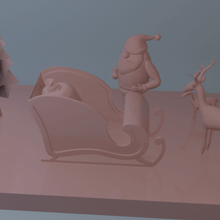 ornement de noël la maison animaux parure les fêtes santa claus traîneau 3d print model - Mito3D
