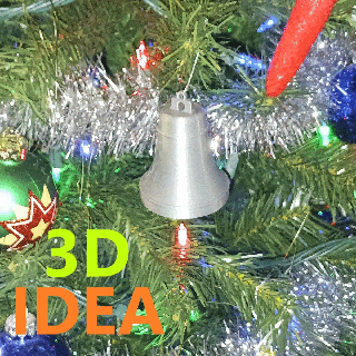 Noel süs çan çeşitli kar adam kardan 3d print model - Mito3D