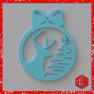 Natale ornamento 24 albero casa ornamenti palla partire dal decorazioni fiocco neve 3d print model - Mito3D