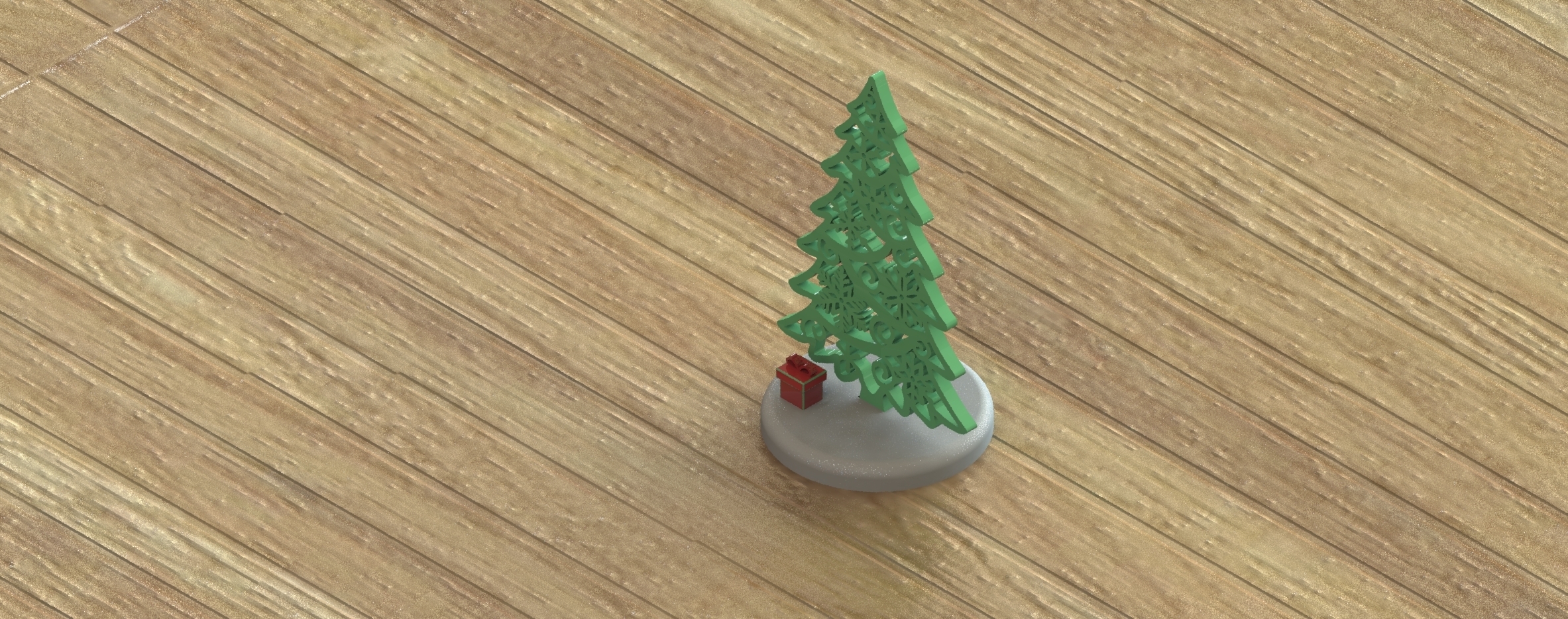 christmas ornament base - tree Home centerpiece decoration gift 3D print model - Mito3D