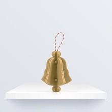 christmas ornament bell bq home embellishment adornment 3d print model - Mito3D