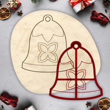 Navidad ornamento Galleta cortador partido casa corta fondant masa arcilla 10cm santo festivo 3d print model - Mito3D