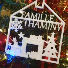 Natale ornamento famiglia decorazione arredamento noel neige festa 3d print model - Mito3D