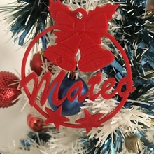 Navidad ornamento paquete 19 nombres decoraciones pelota pesebre árbol santo claustro papanoel casa deco decoración google guirnalda estrella 3d print model - Mito3D