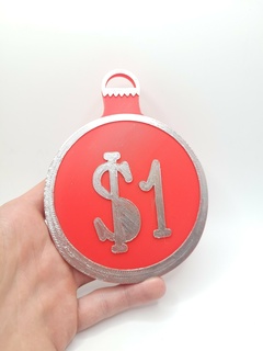 Natale ornamento prezzo tag vari 3d print model - Mito3D