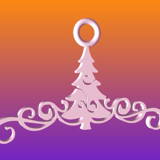 christmas ornament tree 3D print model - Mito3D