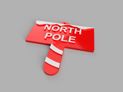 Noel süsler kuzeyinde kutup ev Noel süsler Noel süsler Noel kuzeyinde kutup Noel Baba dekorasyon Noel dekor kuzeyinde kutup panel deko Noel kuzeyinde kutup Şeker baston 3d print model - Mito3D
