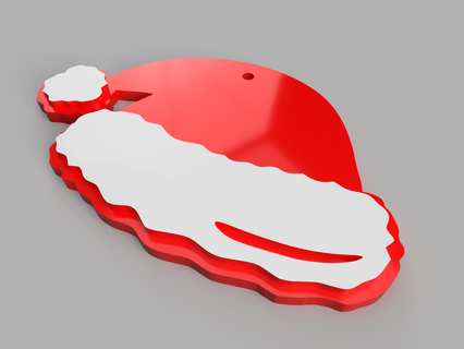 Noel süsler Baba şapka ev köknar süspansiyon dekorasyon dekorasyonlar deko 3d print model - Mito3D