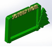 10x15 Noel fotoğraf çerçevesi ev çerçeve resim 3d print model - Mito3D