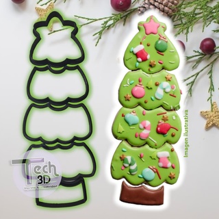Natale pino biscotto taglierina casa chritsmas stringer santa claus frese biscotti 3d print model - Mito3D