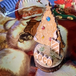 Noël espace réservé 2 décoration laser Coupe marque endroit noel décor déco Accueil maison 3d print model - Mito3D