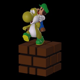 Weihnachten Beförderung Super Mario bros Film luigi Spiel Comics dc colecionavel zbrush 3d Modellieren Drachen Schall Schlüsselbund Nintendo 3d print model - Mito3D