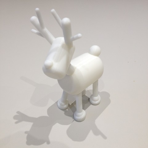 Noel reindeer ev deco hayvanlar 3D print model - Mito3D