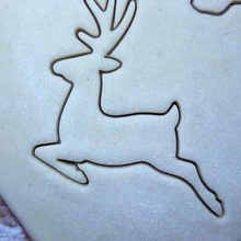 christmas reindeer cookie cutter toy cookies noel natale deer stag winter animal buck 3d print model - Mito3D