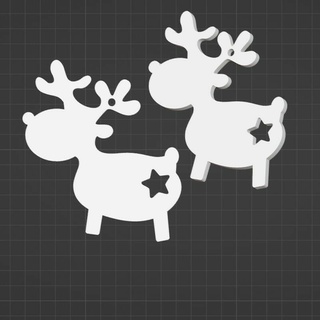 christmas reindeer hanging tree decoration Home reno banner ball santa claus pendant tassel ornaments alphabet 3d print model - Mito3D