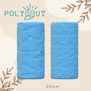 Weihnachten Walzen Polymer Lehm Walze Cutter 3d print model - Mito3D