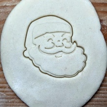 Noel Baba madde kurabiye kesici oyuncak Natale 3d print model - Mito3D