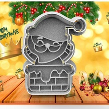 Noël tonte coupeurs soirées Père claus arbre renne neige vacances maison fête 3d print model - Mito3D