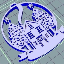 christmas snow globe ornament home 3d print model - Mito3D