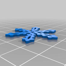 christmas snowflake ornament tree decor 3d print model - Mito3D