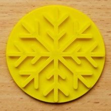christmas snowflake embosser commercial 3d print model - Mito3D