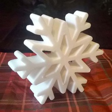 noël flocon de neige stand-up savon moule la maison le sous moisissure smowflake festive à fête décoration salle bains les fêtes bougie 3d print model - Mito3D