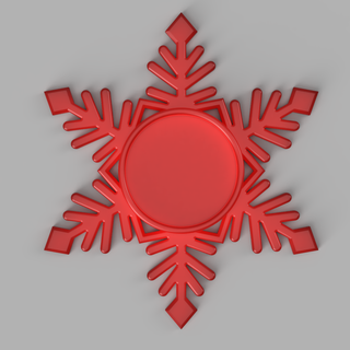 christmas snowflake tealight candle holder 3d print model - Mito3D
