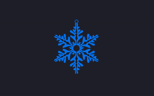 christmas snowflakes 3d ornament snowflake decoration xmas 3d print model - Mito3D