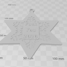 christmas snowflakes ornament fck 2020 decorations pack holidays trees snow 3d print model - Mito3D