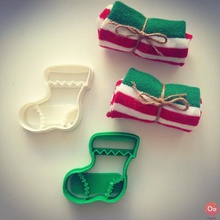christmas sock-cookie-cutter home 3d print model - Mito3D